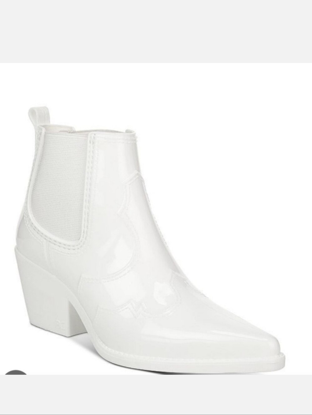 Sam Edelman Winona Rain Bootie White Size 10 Western Coastal Cowgirl